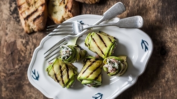 Grillowane roladki z cukinii