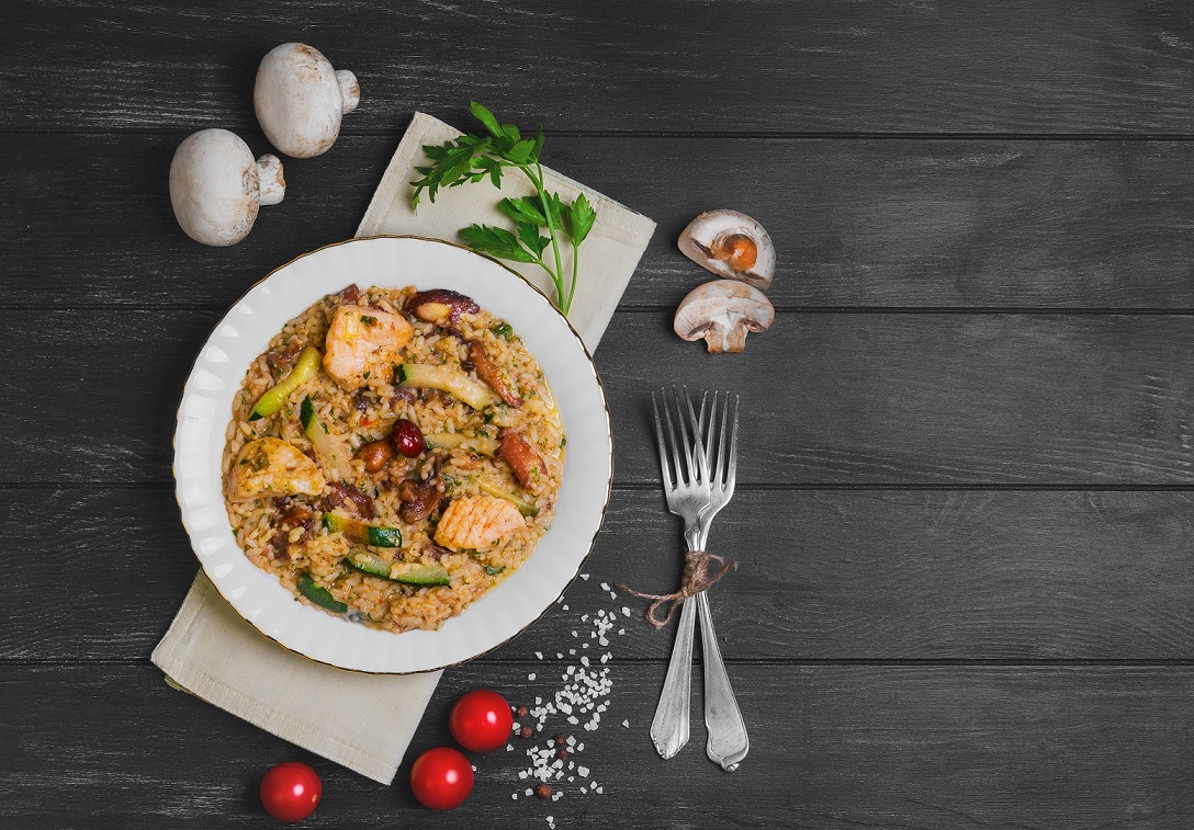 Risotto z kurczakiem i grzybami 