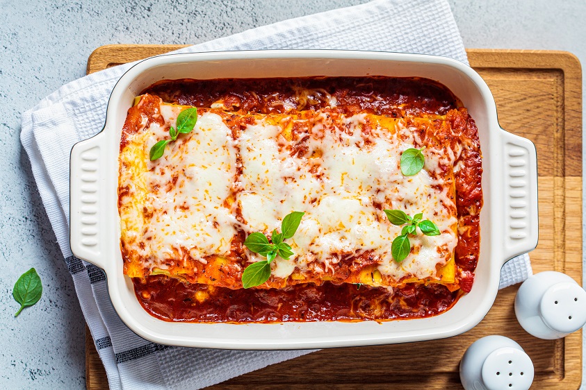 Zapiekane cannelloni faszerowane wołowiną