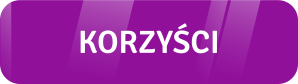 fioletowy przycisk z napisem korzyści